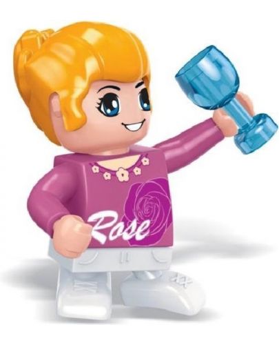 Детска играчка BanBao - Мини фигурка Момиче с чаша, 10 cm - 1