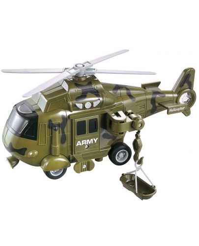 Детска играчка City Service - Военен Хеликоптер Resque, 1:20 - 1