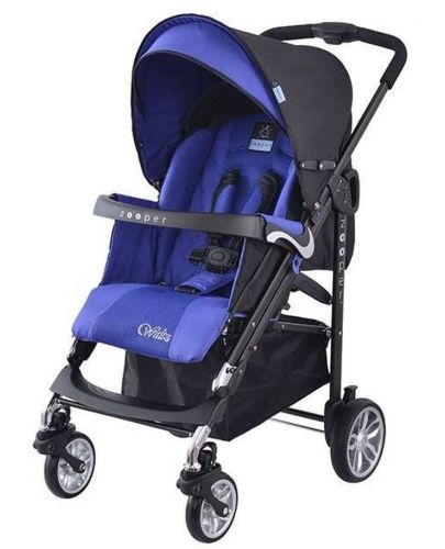 Комбинирана детска количка Zooper - Waltz, Royal Blue Plaid - 2