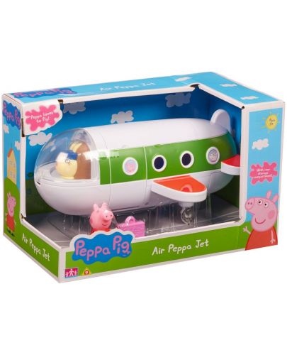 Детска играчка Peppa Pig - Самолет с фигура - 1