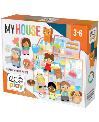 Детска игра Headu Ecoplay - Моята къща - изгради своя свят - 1