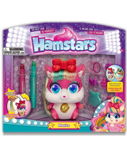 Детска играчка Hamstars - Хамстер за прически, Monica - 1