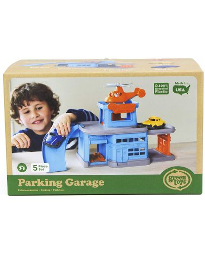 Детска играчка Green Toys - Паркинг, с колички - 8