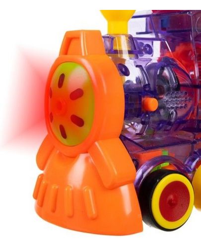 Детска играчка Kruzzel - Влакче с домино блокчета - 4