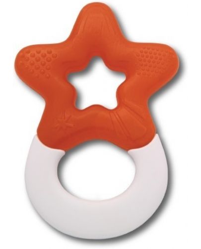 Охлаждаща гризалка-чесалка Dentistar - Оранжева звезда - 1