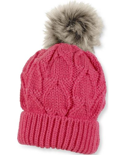 Детска плетена шапка с пискюл Sterntaler - 53 cm, 2-4 години, розова - 1