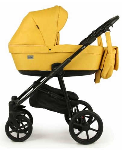 Детска количка Baby Giggle - Broco, 2в1, жълта - 2