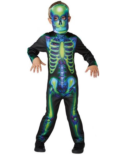 Детски карнавален костюм Rubies - Neon Skeleton, размер S - 1