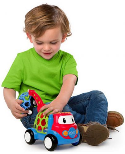 Детска играчка Oball Go Grippers - Камионче с кран - 3
