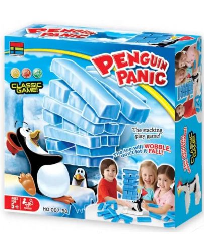 Детска игра за баланс Kingso - Дженга паник пингвини - 1