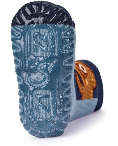Детски чорапи със силиконова подметка Sterntaler - С хамелеон, 19/20 размер, 12-18 месеца, сини - 2