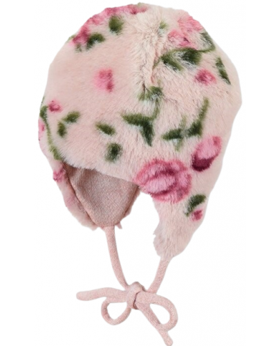 Детска зимна шапка на цветя Sterntaler - 49 cm, 12-18 месеца - 1