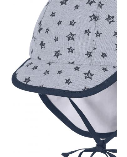 Детска шапка с платка с UV 50+ защита Sterntaler - Със  звездички, 47 cm, 9-12 месеца - 4