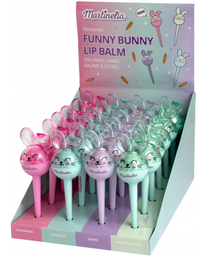 Детски балсам за устни Martinelia - Funny Bunny, заек, асортимент - 1