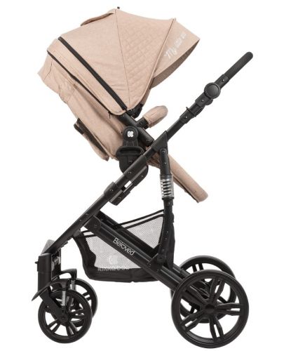 Детска количка 3 в 1 Kikka Boo Beloved - Бежова, с кош за количка и столче за кола - 5