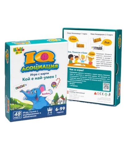 Детска игра с карти Thinkle - Stars IQ, Асоциация - 1