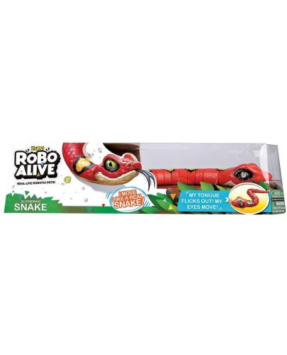 Детска играчка Zuru - Робо змия, оранжева - 1