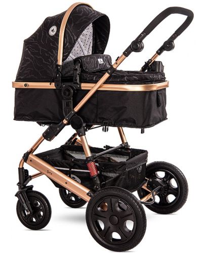 Детска комбинирана количка 3в1 Lorelli - Lora Set, Luxе Black - 2