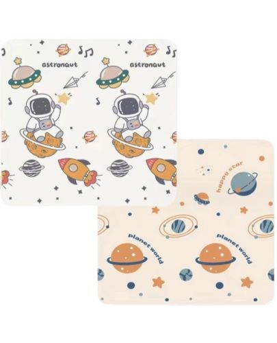 Детско меко килимче Sonne - Astronaut/Planets, 180 x 200 cm - 1