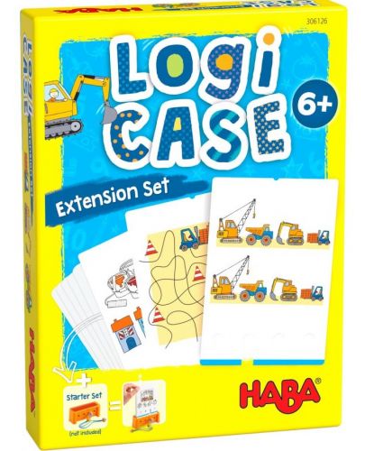 Детски карти за игра Haba Logicase - Строителна площадка - 1