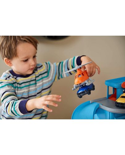 Детска играчка Green Toys - Паркинг, с колички - 7