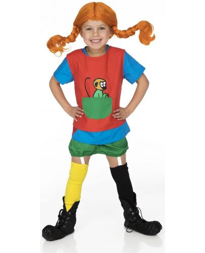 Детски костюм на Пипи Дългото чорапче Pippi, 2-4 години - 2