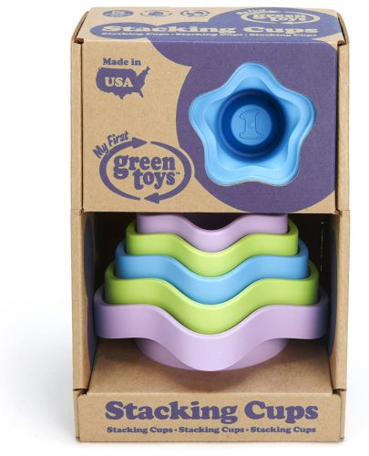 Детска играчка за сортиране Green Toys, с 6 чашки - 8