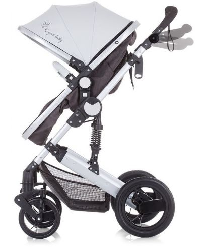 Детска количка с трансформиращ се кош Chipolino Тера - Сиво и бяло - 2