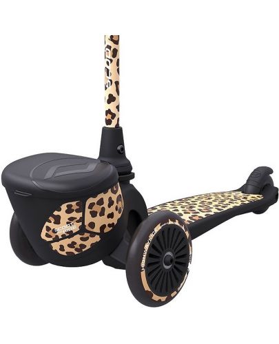 Детска тротинетка с багажник Scoot & Ride - Highwaykick 2, Lifestyle, леопард - 3