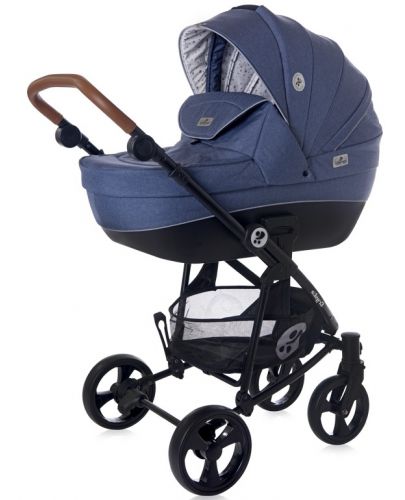 Детска комбинирана количка Lorelli - Crysta 3в1, Denim Blue - 4