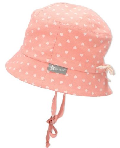 Детска лятна шапка с UV 50+ защита Sterntaler - На сърца, 49 cm, 12-18 месеца - 2