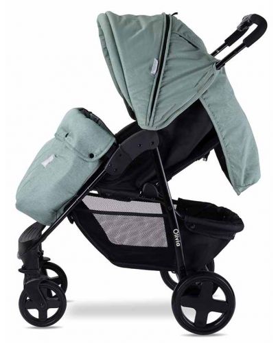 Детска количка с покривало Lorelli - Olivia Basic, Green bay - 4