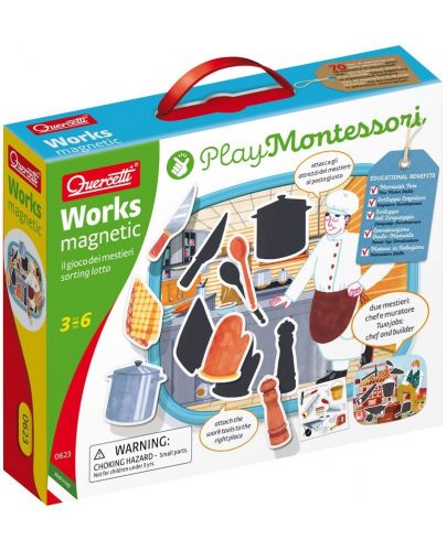 Детска игра Quercetti Play Montessori - Опознай професиите - 1