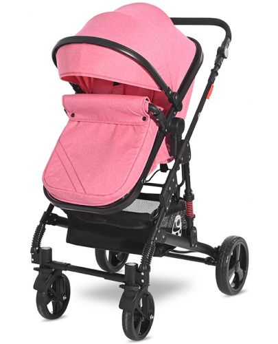 Детска комбинирана количка Lorelli - Alba Classic, Candy Pink - 4