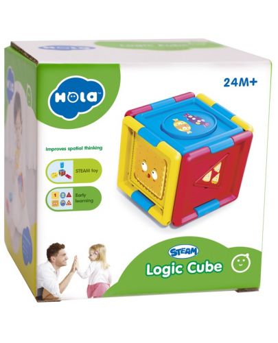 Детско логическо кубче Hola Toys - 2