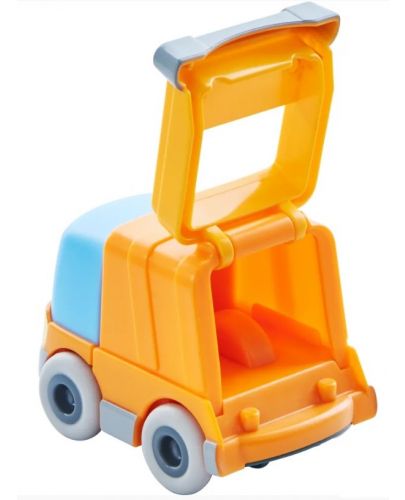 Детска играчка Haba - Камион за боклук с инерционен двигател - 3