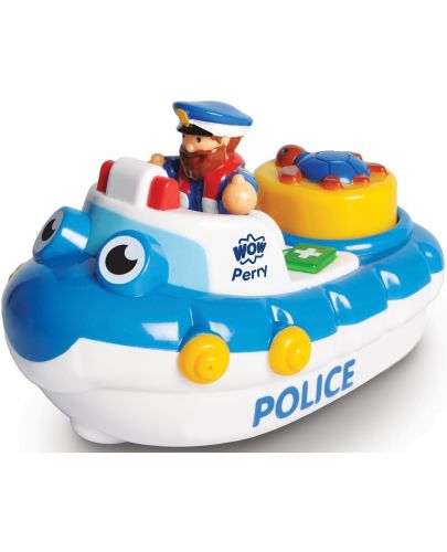 Детска играчка WOW Toys - Полицейска лодка - 1