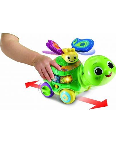 Детска играчка Vtceh - Интерактивна костенурка за дърпане, 2 в 1 - 3