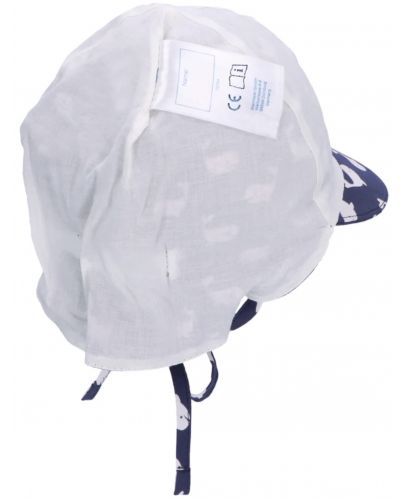 Детска лятна шапка с козирка и UV 50+ защита Sterntaler - С китове, 47 cm, 9-12 месеца - 4