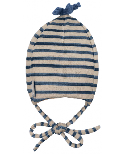 Детска зимна шапка Sterntaler - Бобър, 51 cm, 18-24 месеца, райе - 2