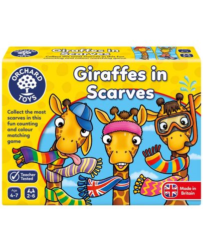 Детска образователна игра Orchard Toys - Жирафи с шалове - 1