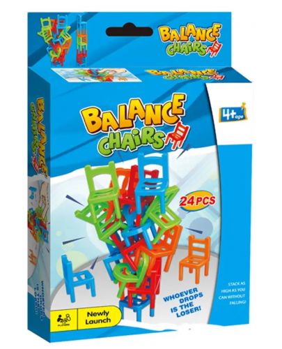 Детска игра за баланс Kingso - Дженга столове - 1