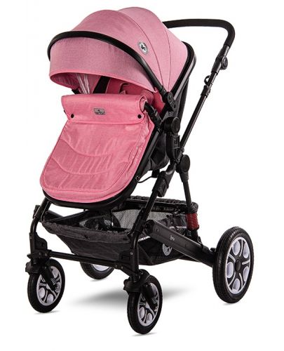 Детска комбинирана количка 3в1 Lorelli - Lora Set, розова - 5