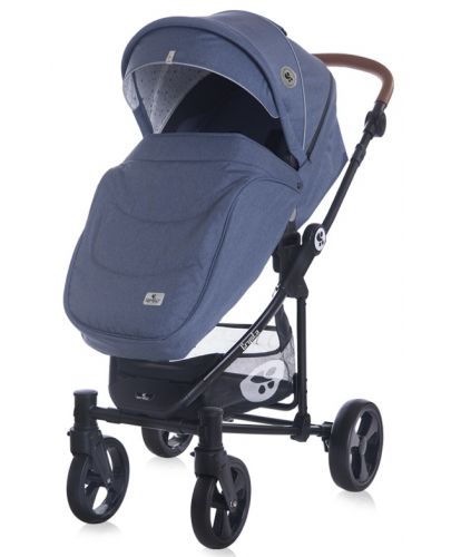 Детска комбинирана количка Lorelli - Crysta 3в1, Denim Blue - 3