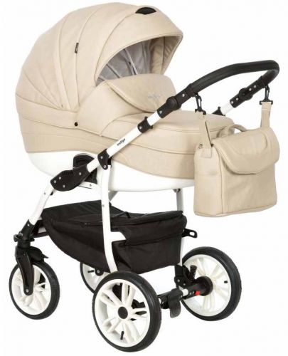 Комбинирана детска количка 2в1 Baby Giggle - Indigo Special, бежова - 1
