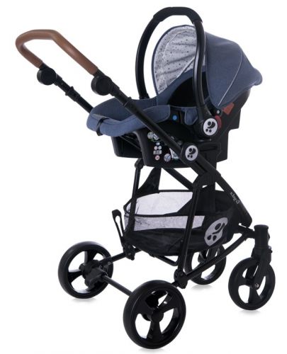 Детска комбинирана количка Lorelli - Crysta 3в1, Denim Blue - 5