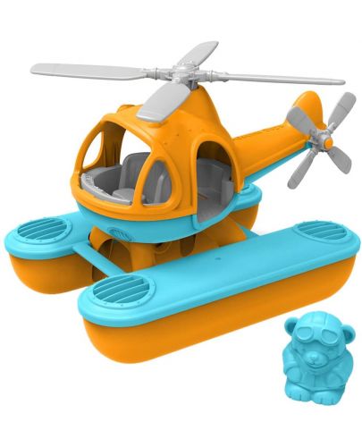 Детска играчка Green Toys - Морски хеликоптер, оранжев - 2