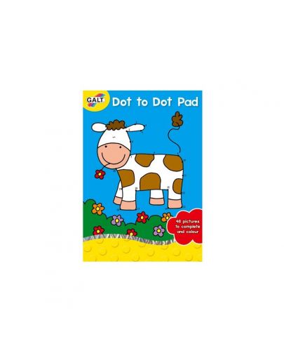 Детска книжка за оцветяване Galt Dot to Dot Pad - Свържи точките - 1