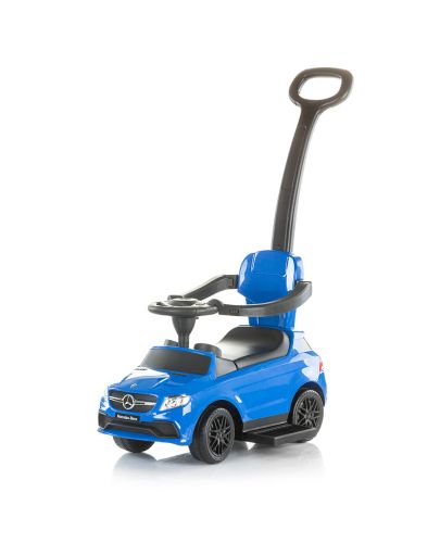 Детска кола с дръжка и сенник Chipolino - Mercedes AMG GLЕ63, синя - 2