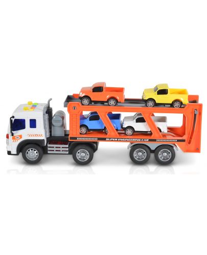 Детска играчка Moni Toys - Автовоз със звук и светлина, 1:16 - 2